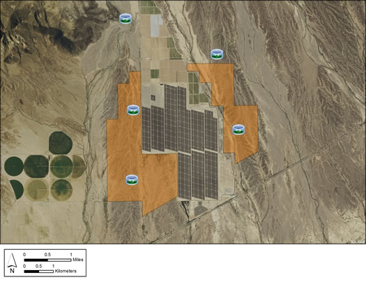 Map of Agua Caliente SEZ.